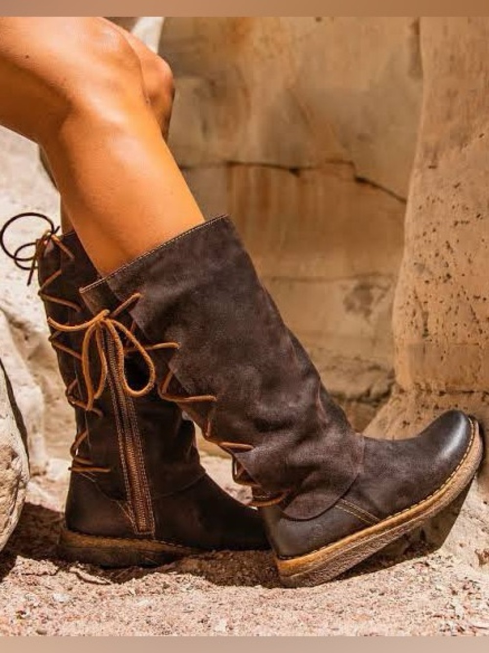Born Sable Distressed boots